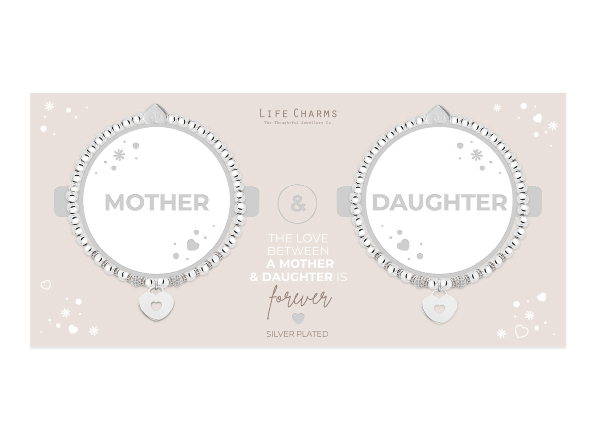 Life Charms Jewellery Mother and Daughter Gift Boxed Set of Bracelets