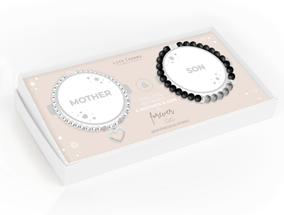 Life Charms Jewellery Mother and Son Gift Boxed Set of Bracelets