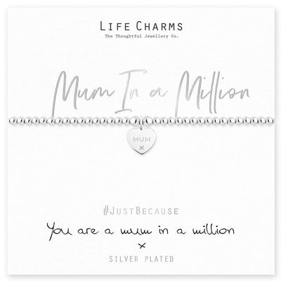 Life Charms Novelty Gifts Mum in a Million Bracelet