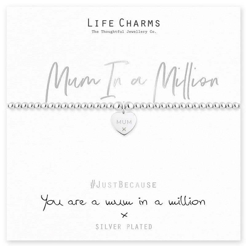 Life Charms Novelty Gifts Mum in a Million Bracelet