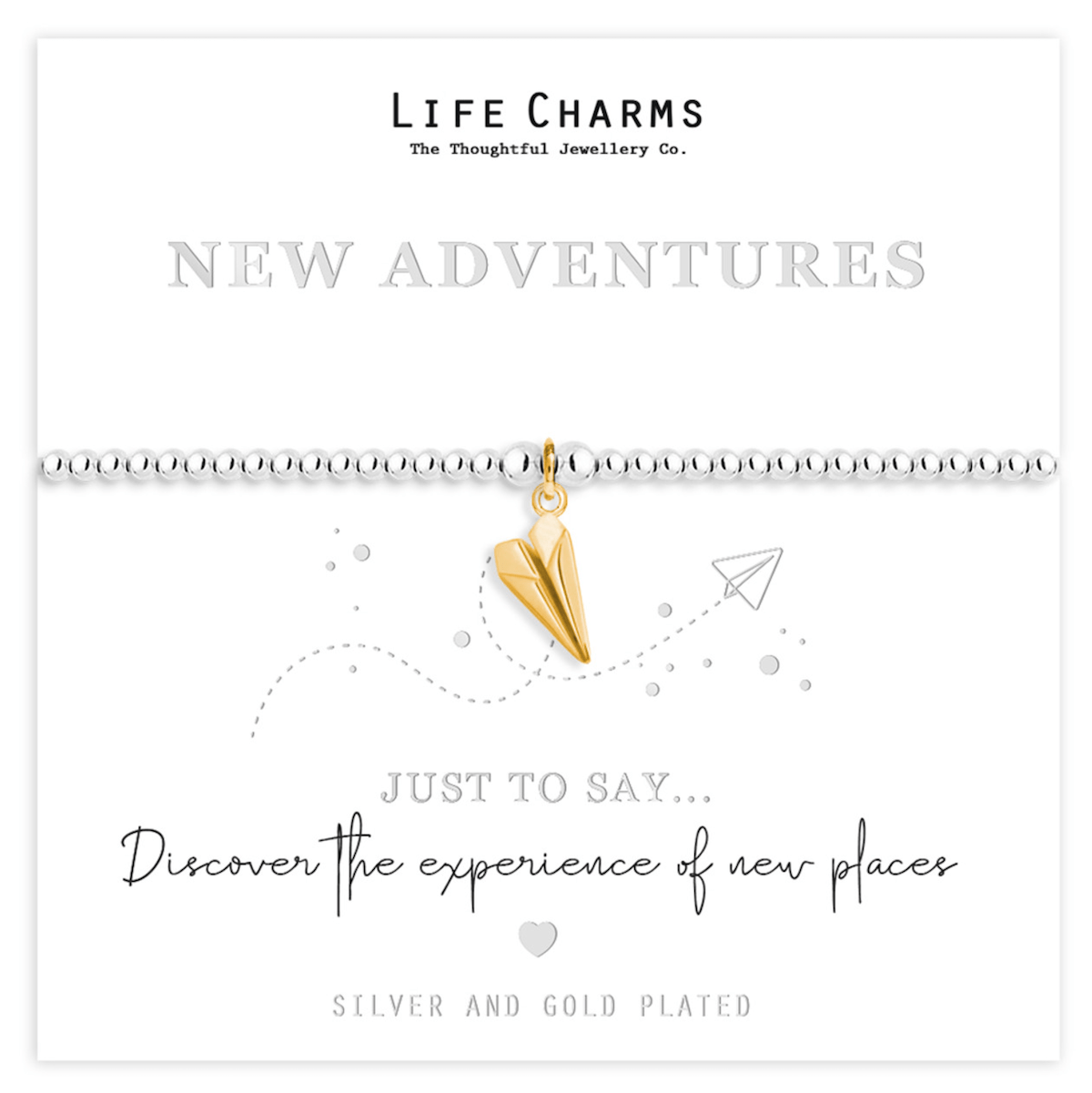 Life Charms Jewellery New Adventures Gift Boxed Bracelet