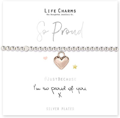 Life Charms Novelty Gifts So Proud Heart Design Bracelet