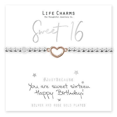 Life Charms Novelty Gifts Sweet 16 Birthday Bracelet
