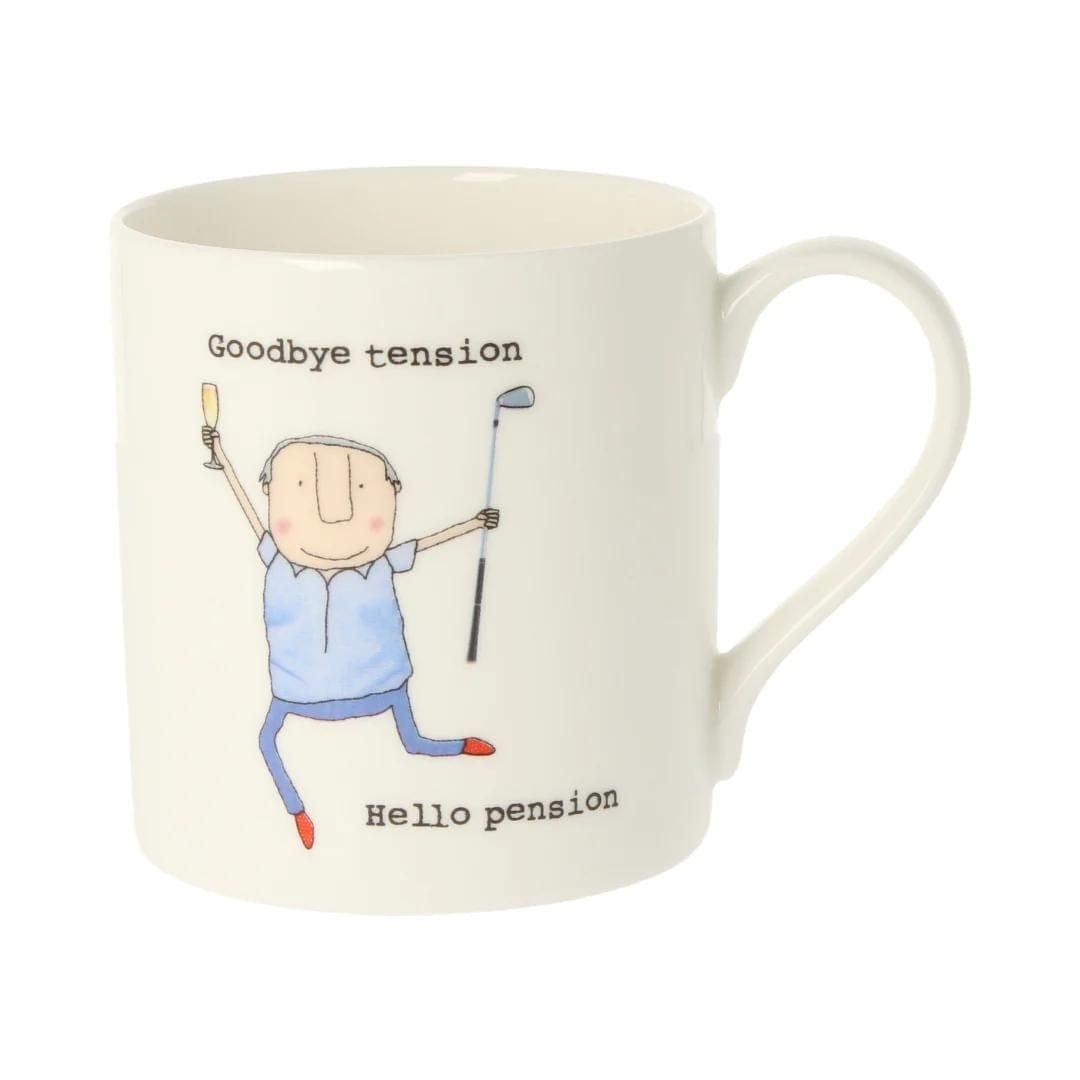 Mclaggan Mugs & Drinkware Goodbye Tension Hello Pension Gift Mug