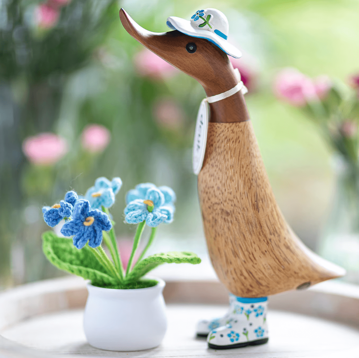 Mollie and Fred Gifts Ornaments British Flower Hats and Wellies Duckling - Choice of Design