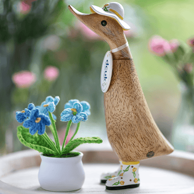 Mollie and Fred Gifts Ornaments British Flower Hats and Wellies Duckling - Choice of Design