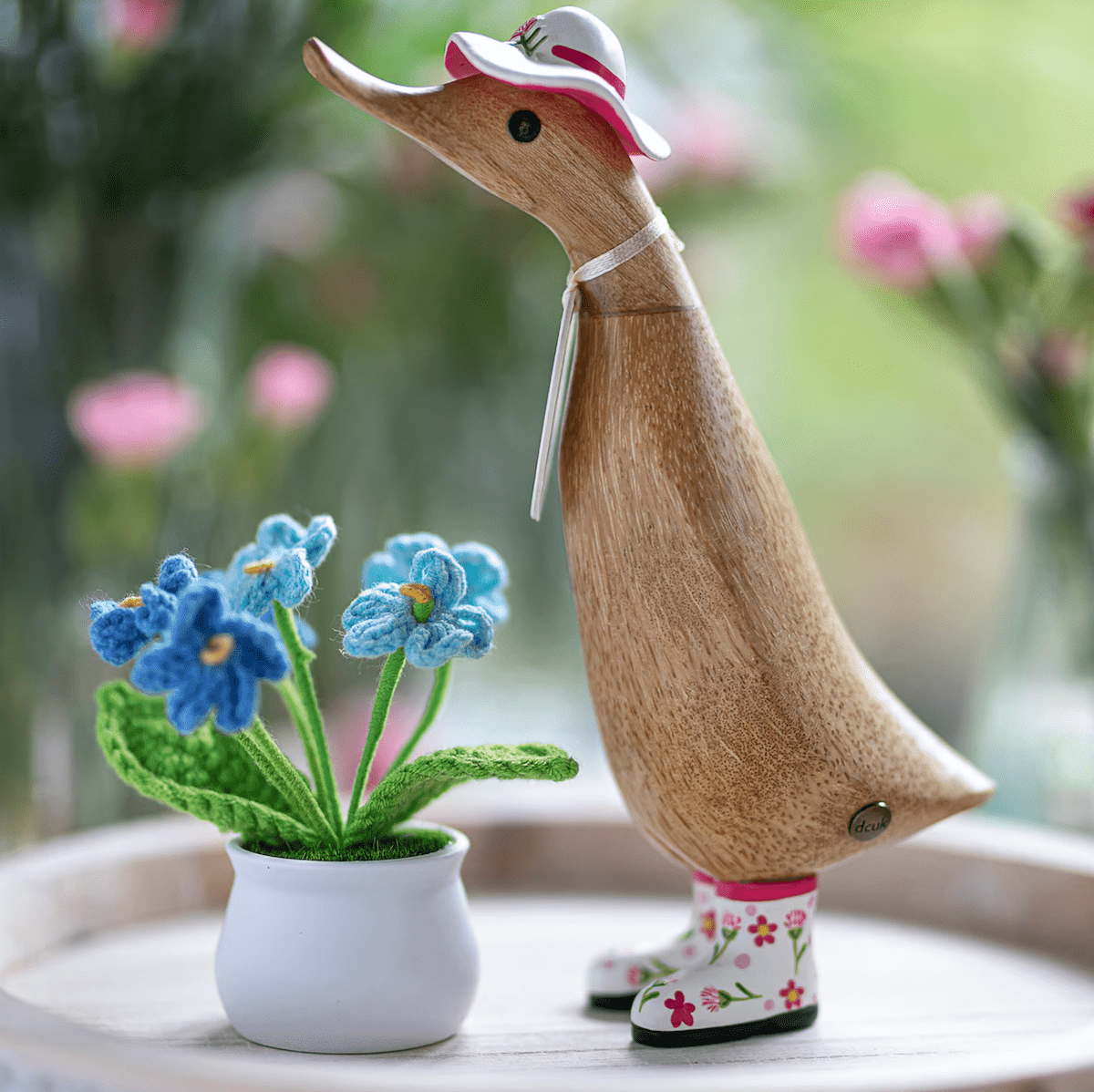 Mollie and Fred Gifts Ornaments British Flower Hats and Wellies Duckling - Choice of Design