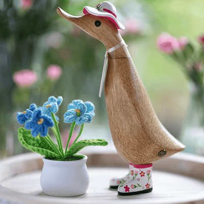 Mollie and Fred Gifts Ornaments British Flower Hats and Wellies Duckling - Choice of Design