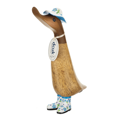 Mollie and Fred Gifts Ornaments Forget Me Not British Flower Hats and Wellies Duckling - Choice of Design