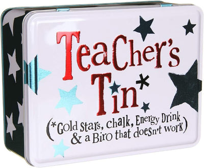 Mollie and Fred Gifts Novelty Teachers Storage Tin