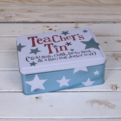 Mollie and Fred Gifts Storage Tin Novelty Teachers Storage Tin
