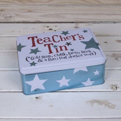 Mollie and Fred Gifts Storage Tin Novelty Teachers Storage Tin