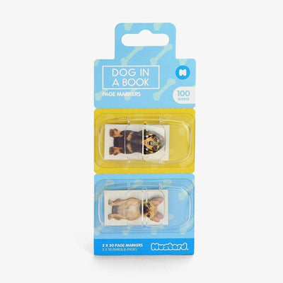 Mustard Stationery Dog Design Page Markers
