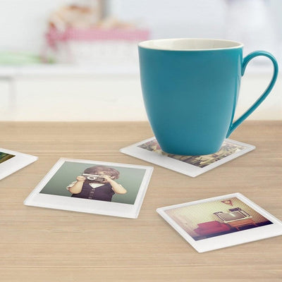 Mustard Coasters & Placemats Set of 4 Instant Photo Coasters