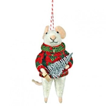 Winter Mouse Christmas Tree Decoration