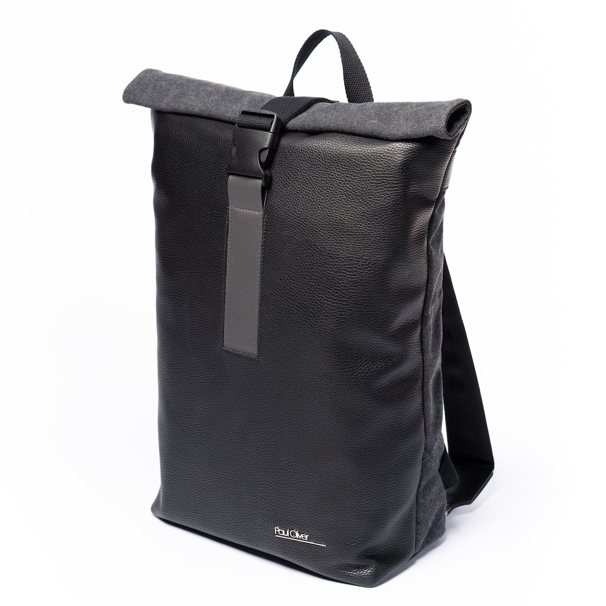 Paul Oliver Bags Black with Graphite stripe Backpacks - Choice of Design