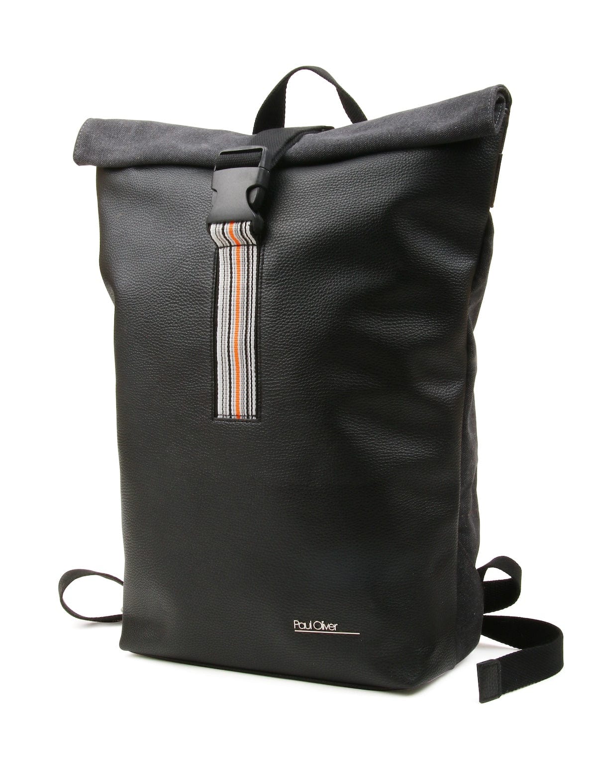 Paul Oliver Bags Black with Orange stripe Backpacks - Choice of Design
