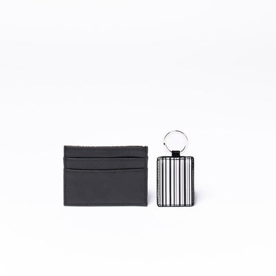 Paul Oliver Travel Accessories Men's Card Holder and Key Ring Gift Set