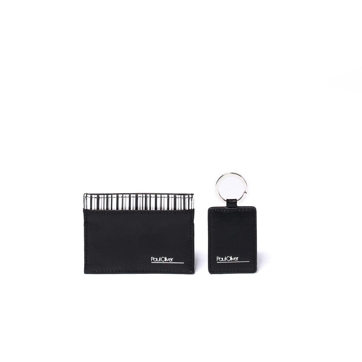 Paul Oliver Travel Accessories Men's Card Holder and Key Ring Gift Set