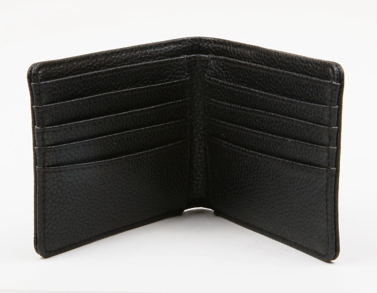 Paul Oliver Purses & Travel Wallets Men's Faux Leather Wallet with Orange Stripe