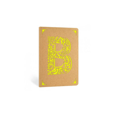 Portico Notebooks B Kraft Monogram Notebook - Choice of letters