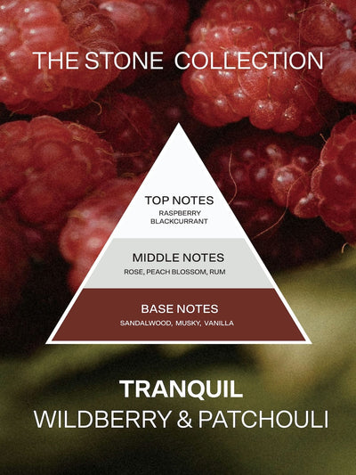 Tranquil Wildberry and Patchouli Scented Candle