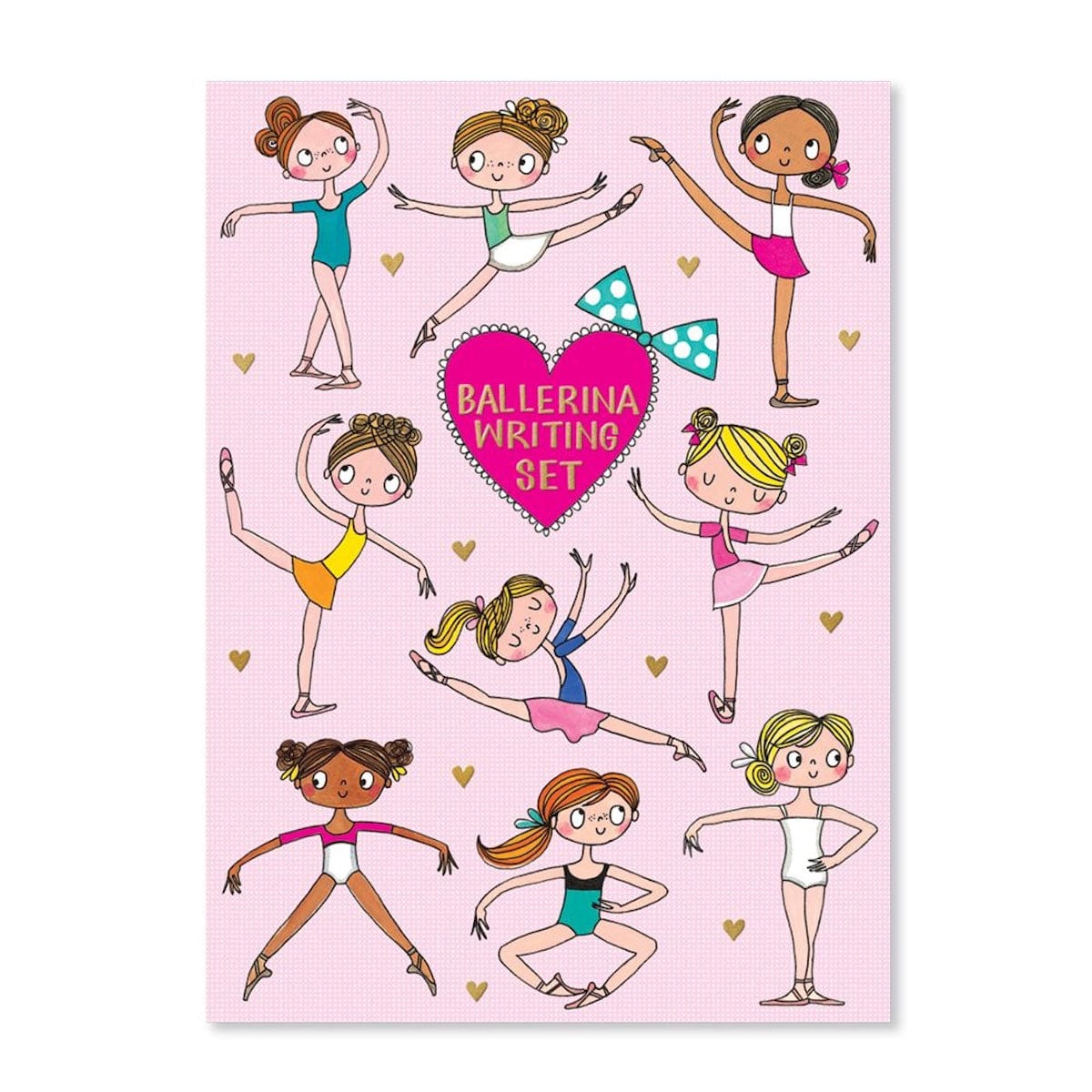 Rachel Ellen Stationery Ballerina Design Writing Set with Envelopes
