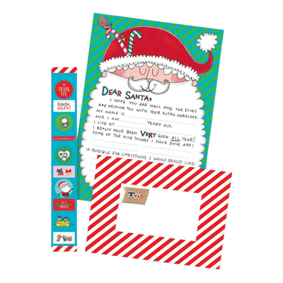 Rachel Ellen Childrens Stationery Letter to Santa Writing Set for Children