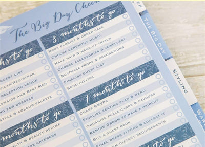 Rachel Ellen Planners Powder Blue Floral Design Wedding Planner