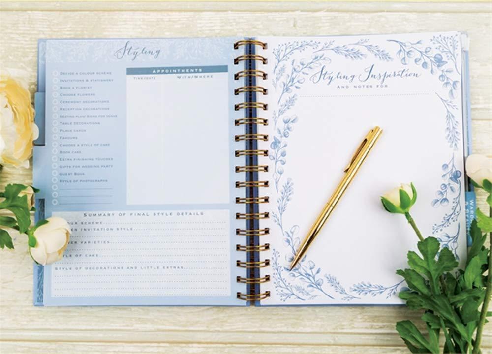 Rachel Ellen Planners Powder Blue Floral Design Wedding Planner
