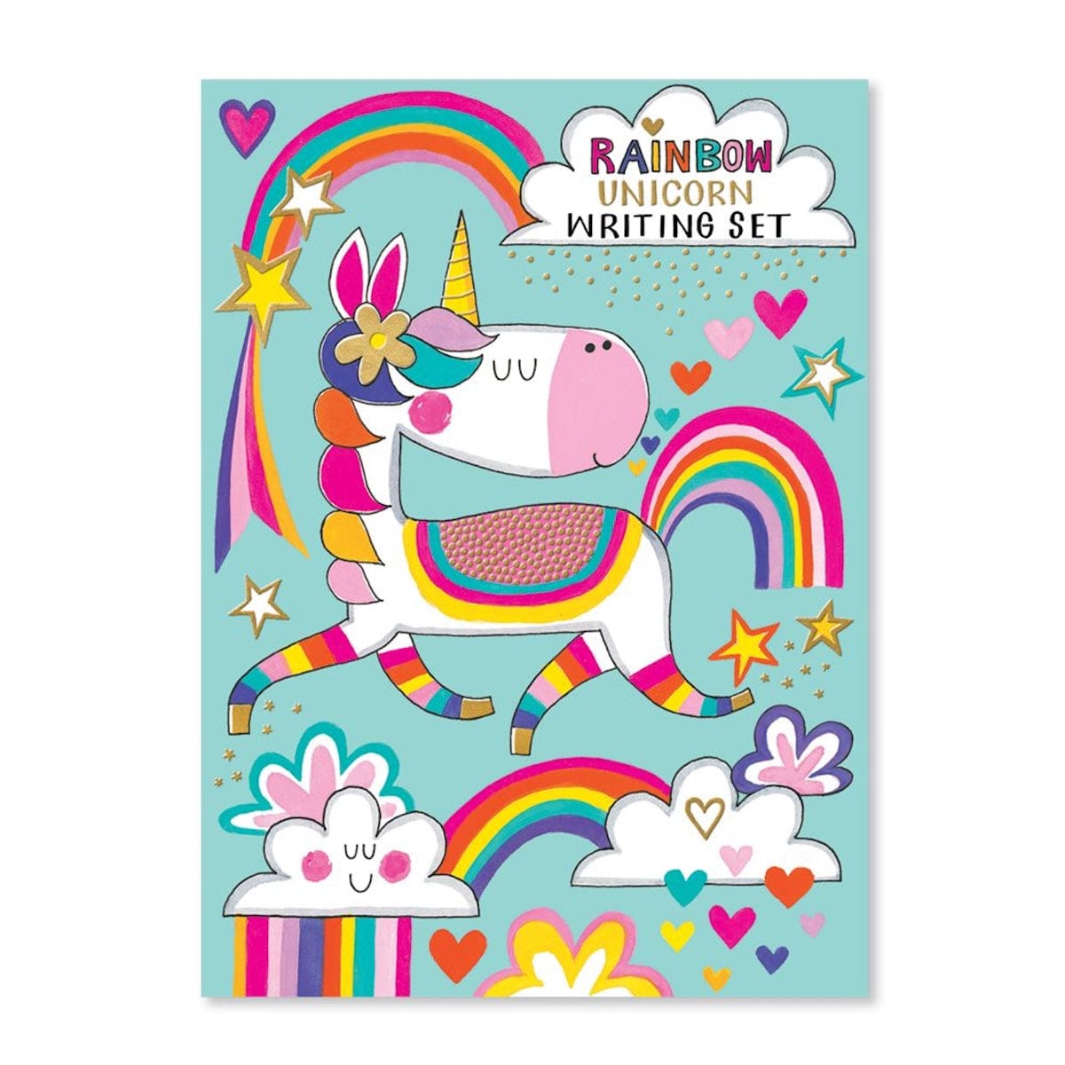 Rachel Ellen Stationery Rainbow Unicorn Writing Set with Envelopes