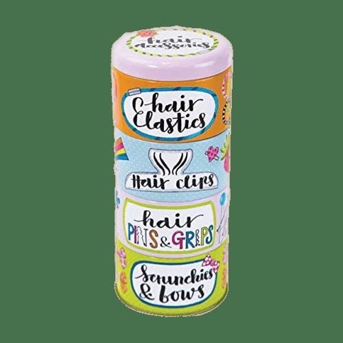 Rachel Ellen Storage Tins Stacking Storage Tin for Girls Hair Accessories