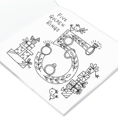 Rachel Ellen Stationery Twelve Days of Christmas Colouring Book