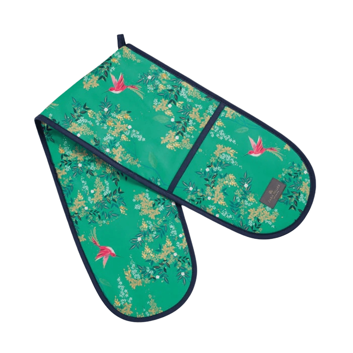 Sara Miller Kitchen Accessories Chelsea Bird Green Double Oven Glove
