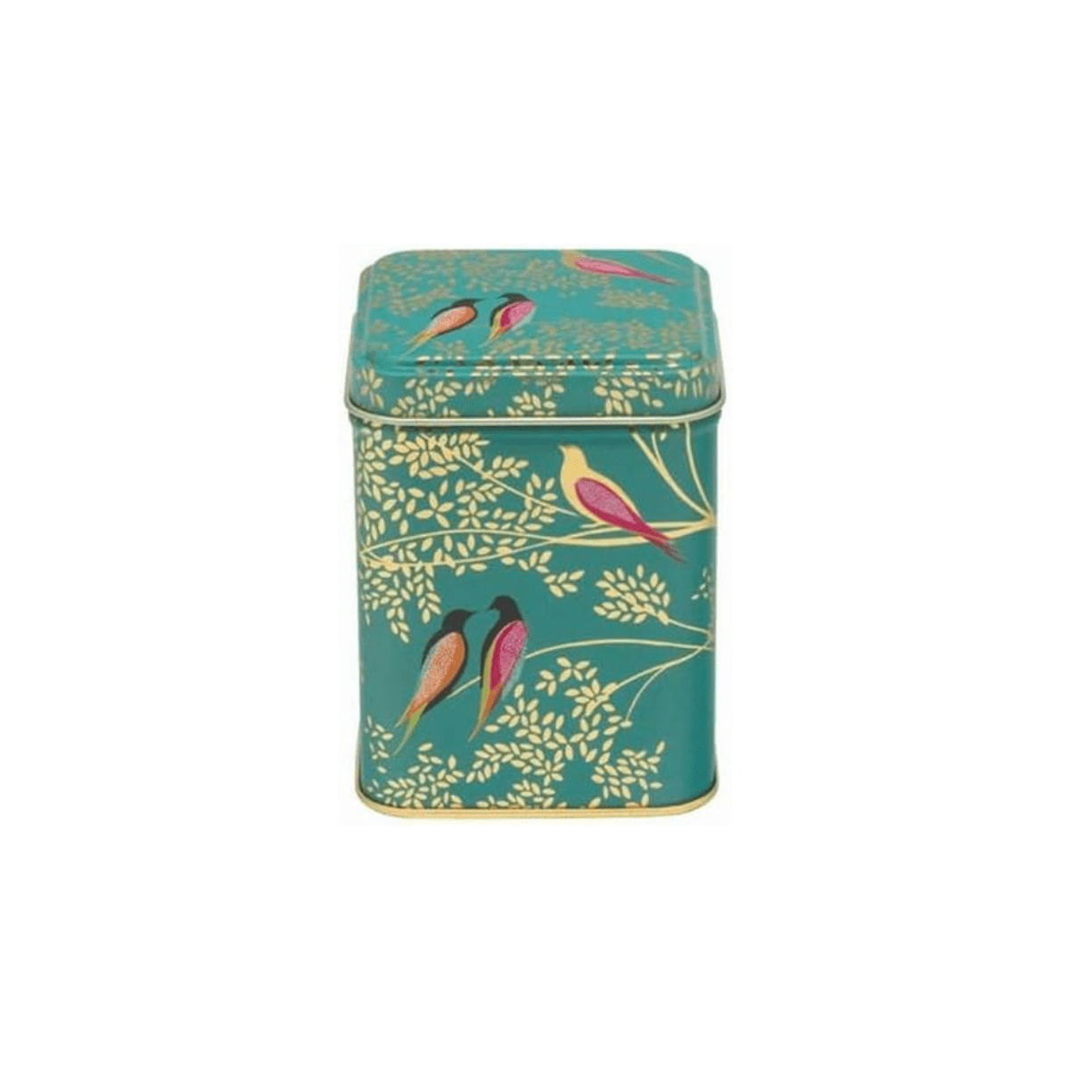 Sara Miller Storage Tins Chelsea Bird Green Storage Tin