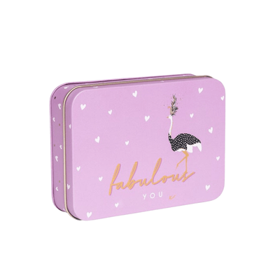 Sara Miller Storage Tin Fabulous You Bird Design Storage Tin