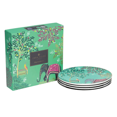 Sara Miller Kitchen Accessories India Design Set of 4 Cake Plates