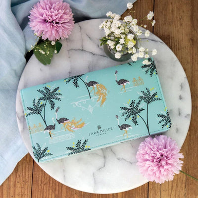 Sara Miller Purses & Travel Wallets Ostrich Design Travel Wallet