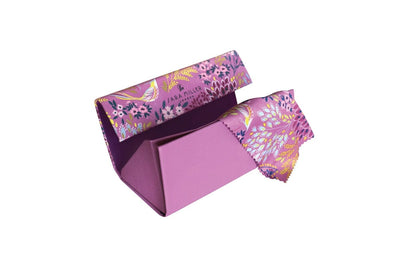 Sara Miller Glasses Case Purple Floral Design Foldable Glasses Case