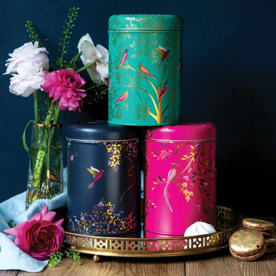 Sara Miller Storage Tins Set of Three Chelsea Bird Storage Caddies