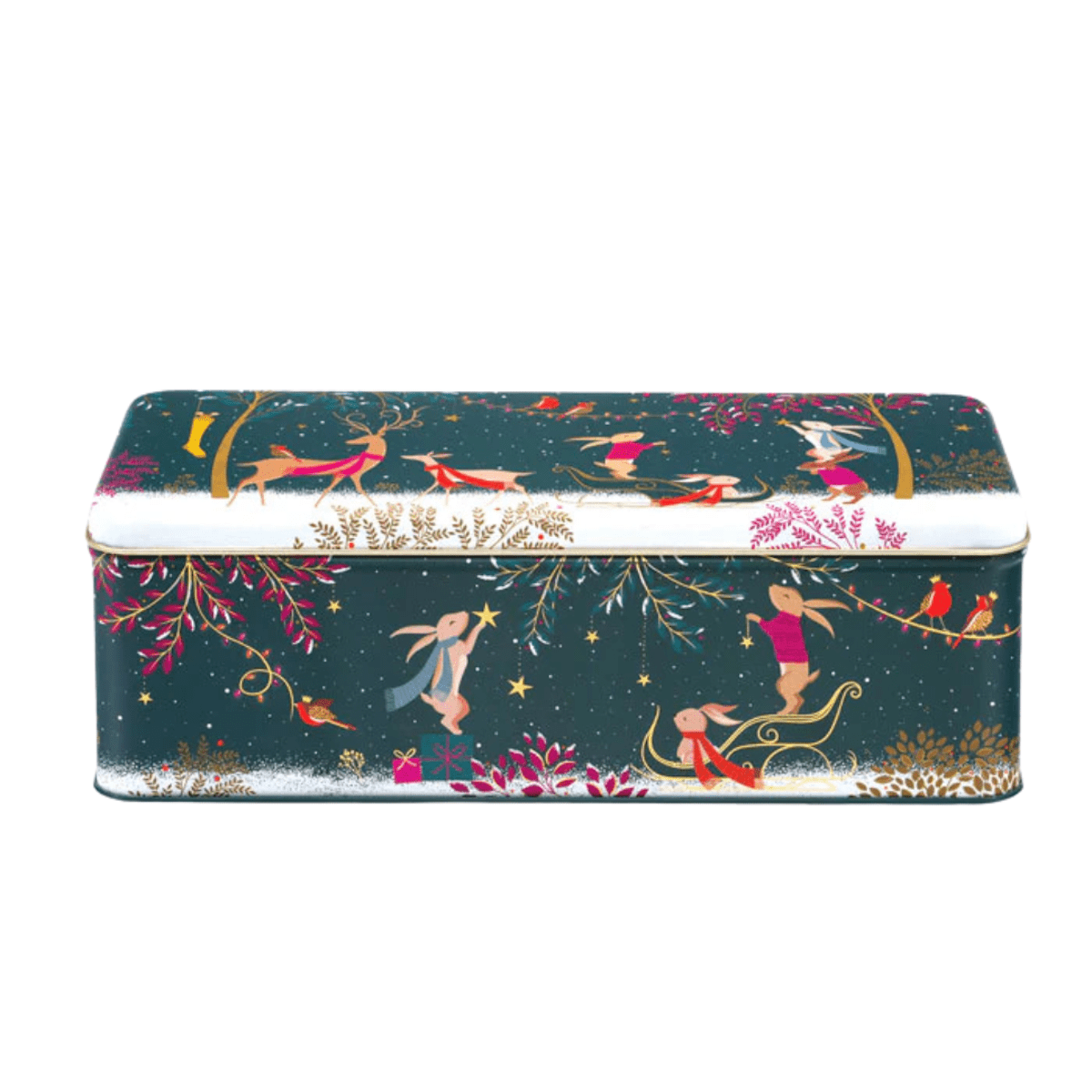 Sara Miller Kitchen Accessories Woodland Tales Christmas Design Storage Tin