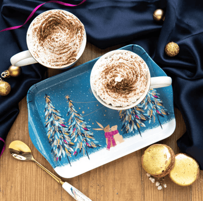 Sara Miller Mugs & Drinkware Woodland Tales Christmas Mug and Tray Gift Set