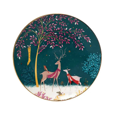 Sara Miller Kitchen Accessories Woodland Tales Design Set of 4 Cake Plates