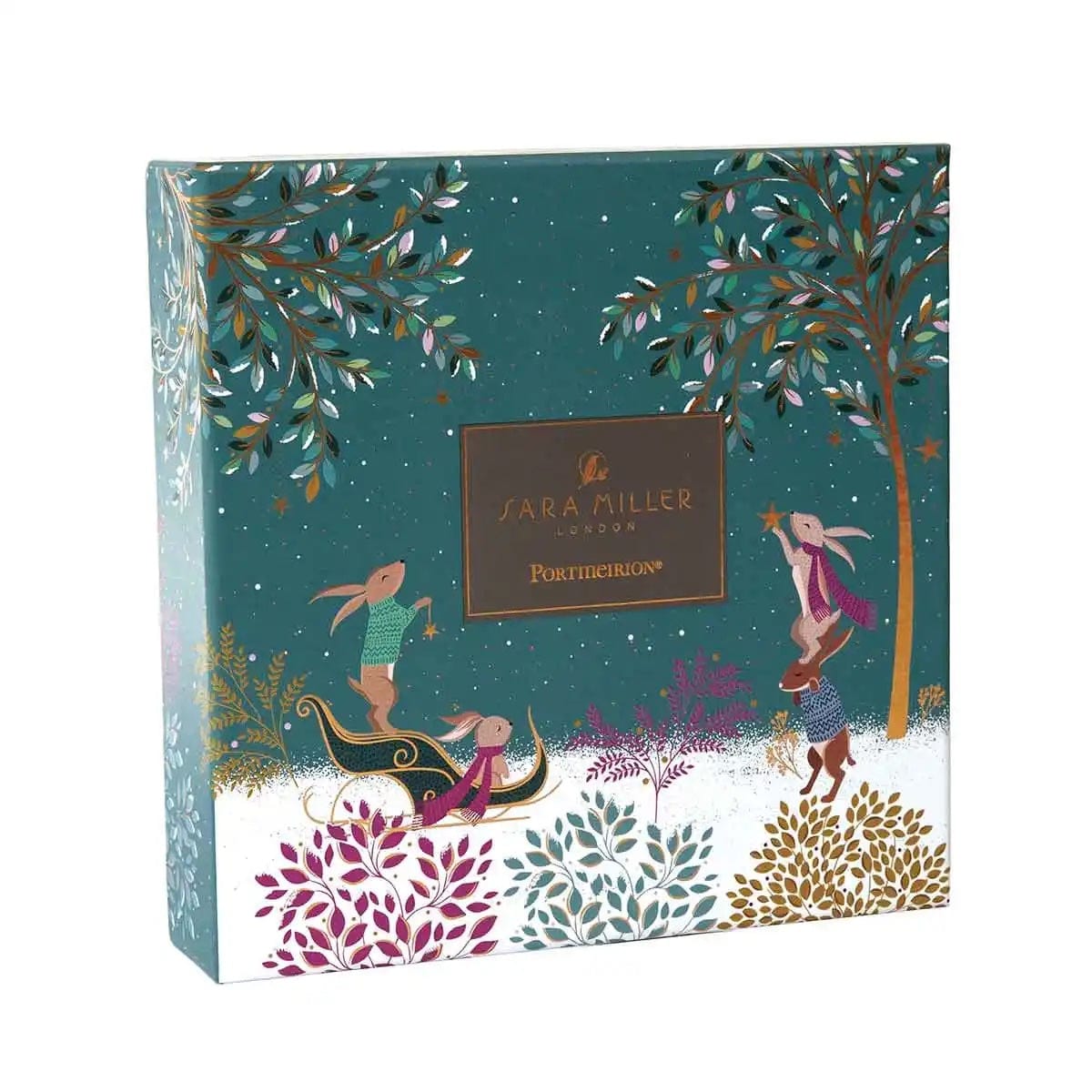 Sara Miller Kitchen Accessories Woodland Tales Design Set of 4 Cake Plates