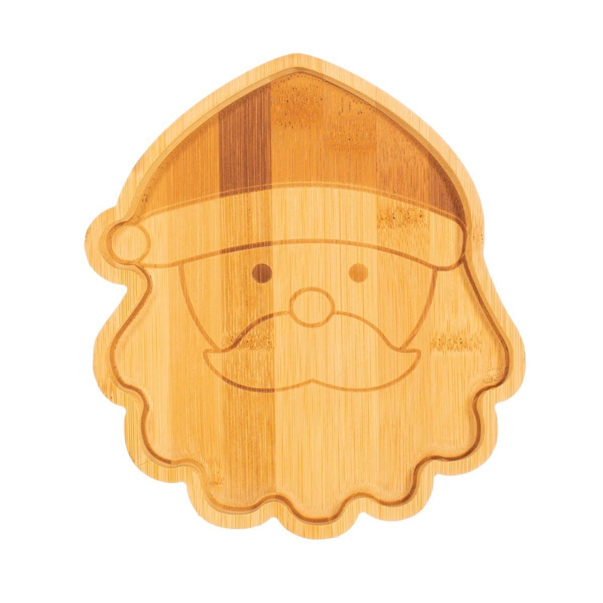 Sass & Belle Christmas Christmas Decorations Bamboo Santa Design Christmas Plate