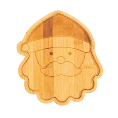 Sass & Belle Christmas Christmas Decorations Bamboo Santa Design Christmas Plate