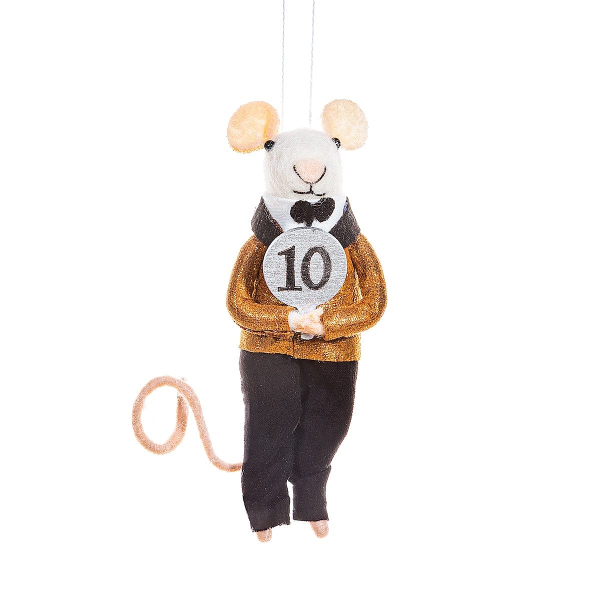 Felt Dancing Judge Mouse Christmas Tree Decoration