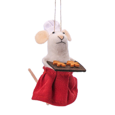 Sass & Belle Christmas Christmas Decorations Felt Mary Baker Mouse Christmas Tree Decoration