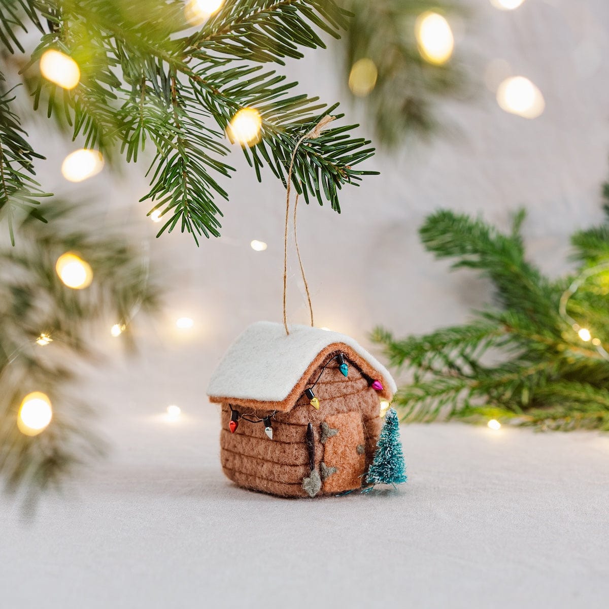 Sass & Belle Christmas Christmas Decorations Felt Shed Christmas Tree Decoration