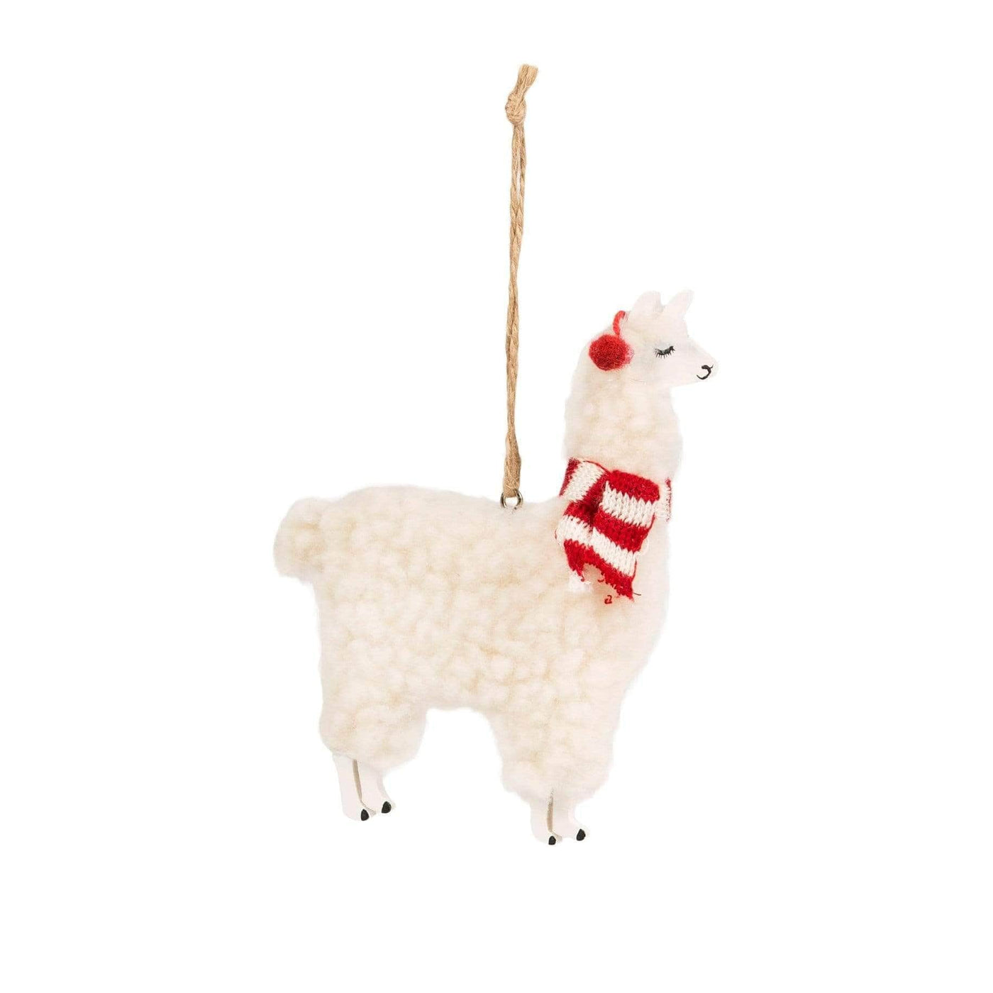 Sass & Belle Christmas Christmas Decorations Fluffy Llama Christmas Decoration